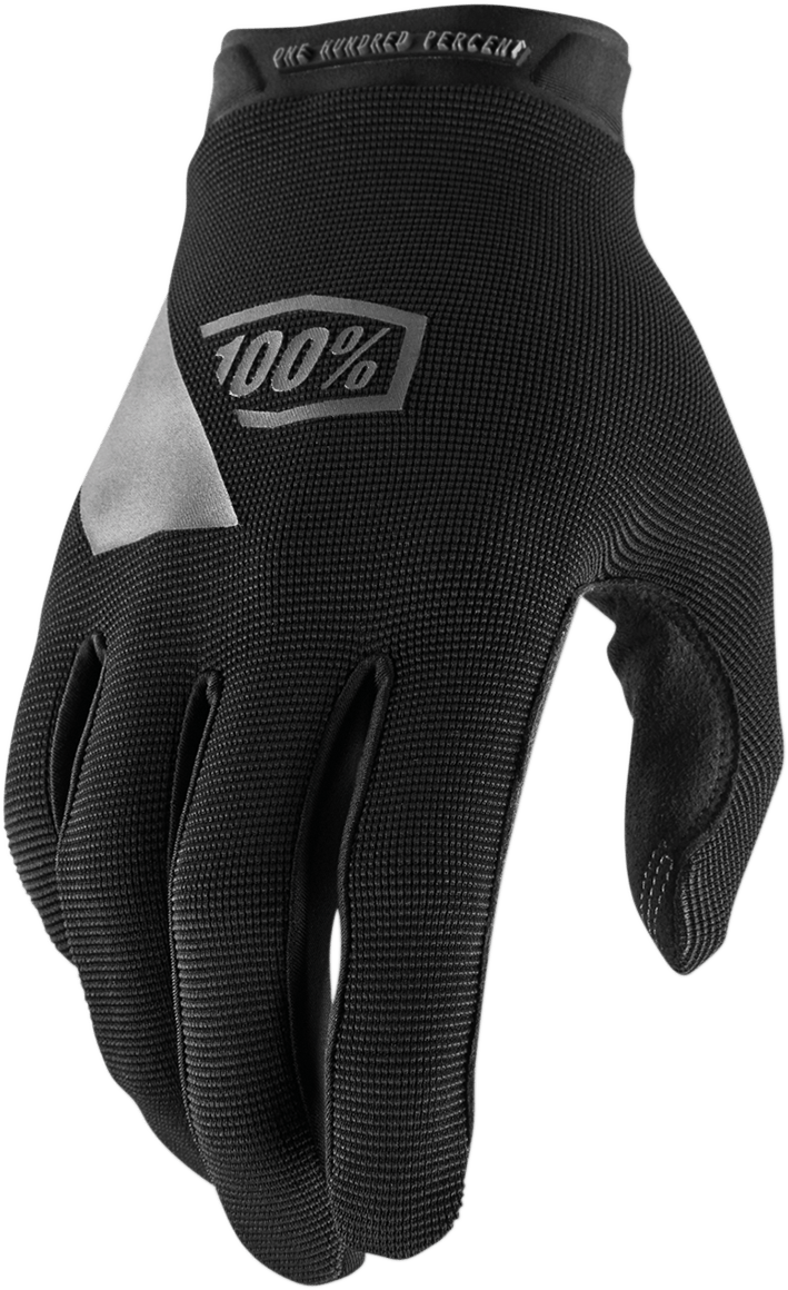 100% Ridecamp Gloves - Black - 2XL 10011-00009 - Electrek Moto