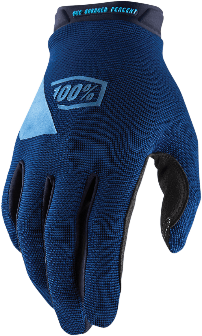 100% Ridecamp Gloves - Navy - Large 10011-00017 - Electrek Moto