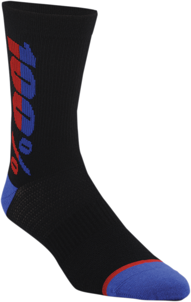 100% Rythym Socks - Black - Small/Medium 20051-00000 - Electrek Moto