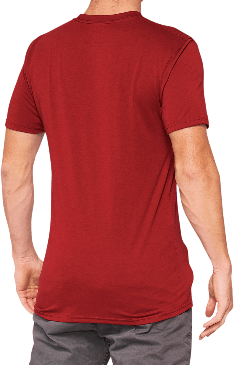 100% Searles Tech T-Shirt - Brick - Small 35027-068-10 - Electrek Moto