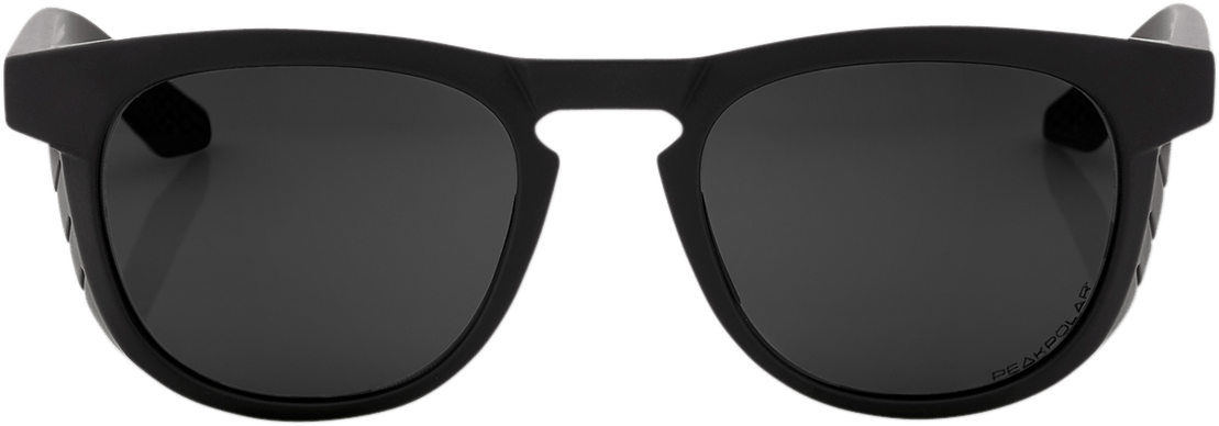 100% Slent Sunglasses - Black - Gray Polarized 61035-100-47 - Electrek Moto