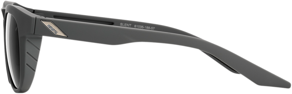 100% Slent Sunglasses - Gray - Smoke 61035-188-57 - Electrek Moto