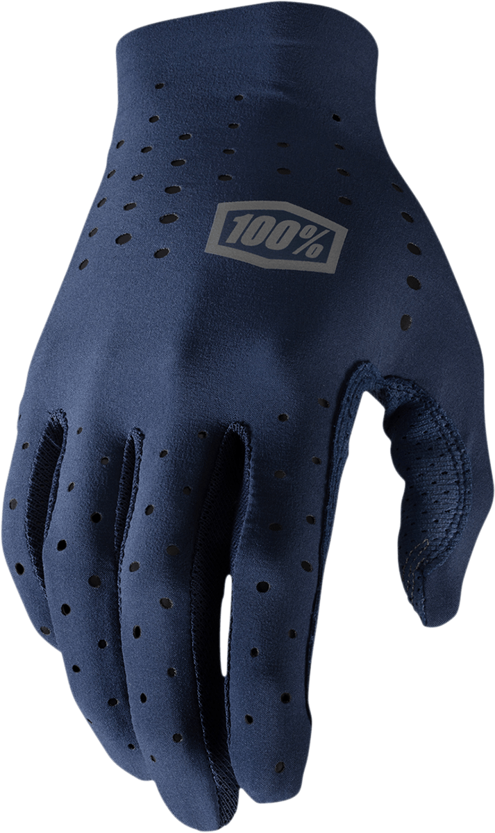 100% Sling MTB Gloves - Navy - Small 10019-00010 - Electrek Moto