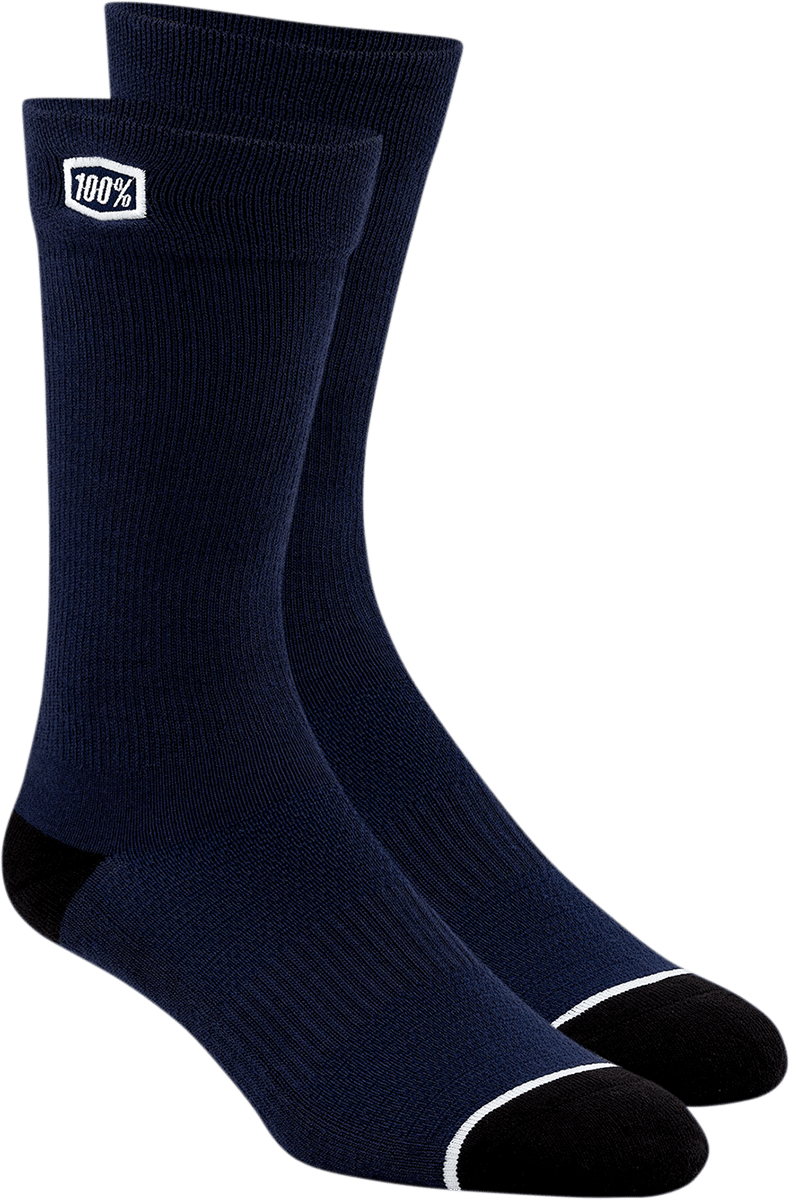 100% Solid Socks - Navy - Small/Medium 20050-00004 - Electrek Moto