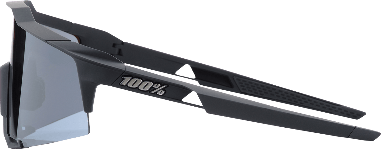 100% Speedcraft Sunglasses - Black - Smoke 60007-00001 - Electrek Moto