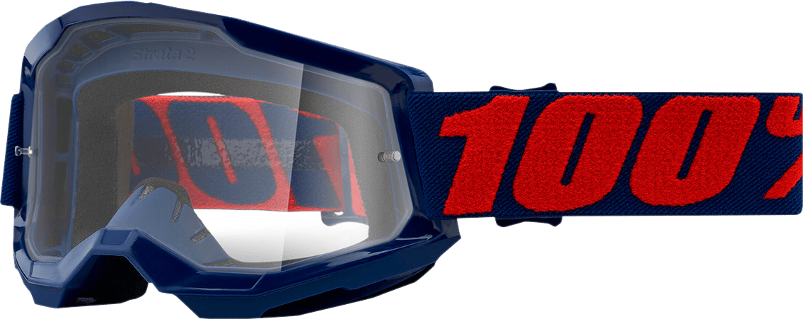 100% Strata 2 Goggles - Masego - Clear 50027-00008 - Electrek Moto