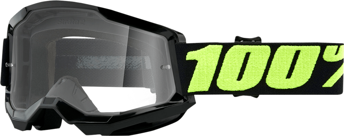 100% Strata 2 Goggles - Upsol - Clear 50027-00012 - Electrek Moto