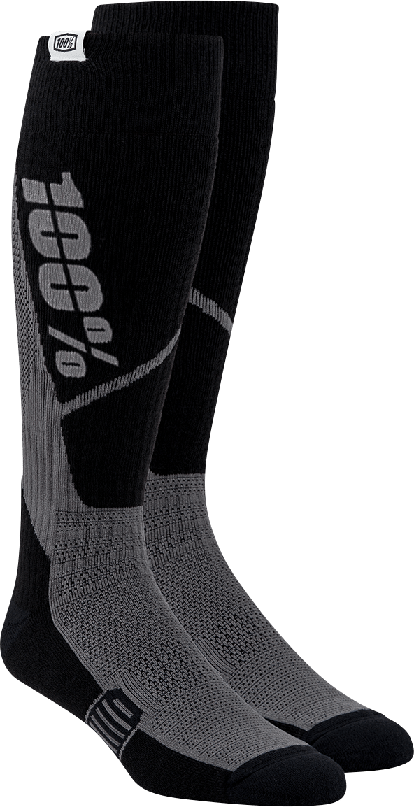 100% Torque Comfort Moto Socks - Black - Large/XL 20053-00002 - Electrek Moto