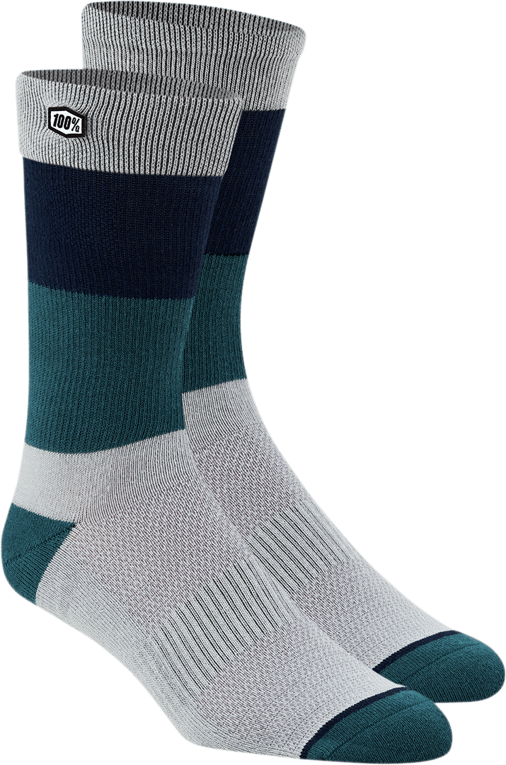100% Trio Socks - Silver - Small/Medium 24022-008-17 - Electrek Moto