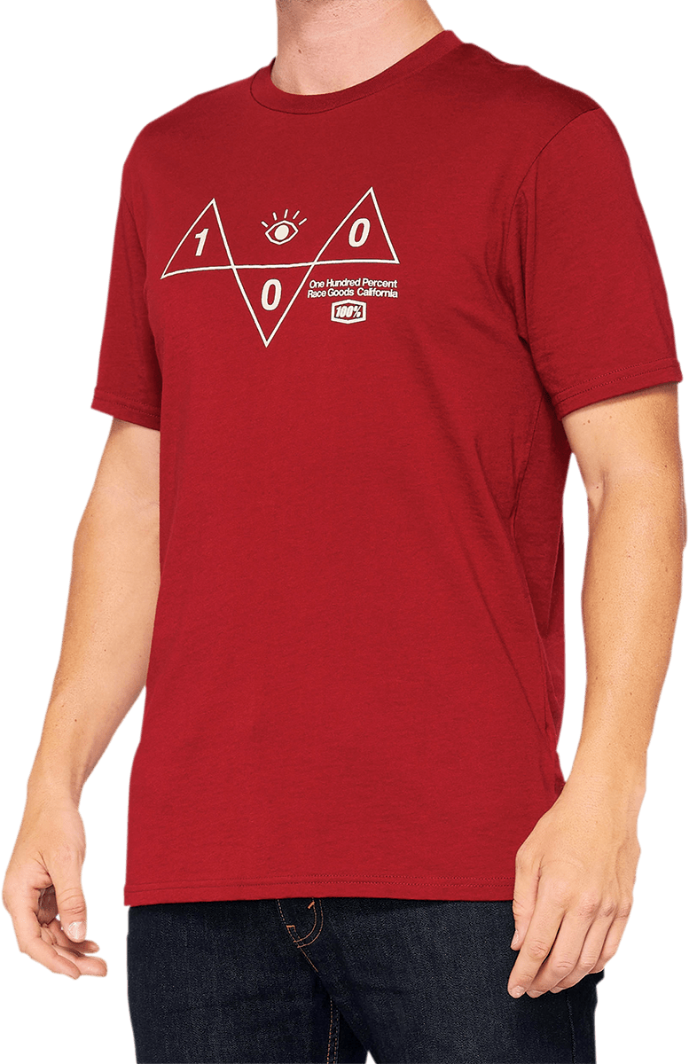 100% Vision T-Shirt - Brick - Small 32135-068-10 - Electrek Moto