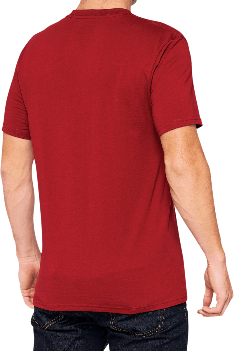 100% Vision T-Shirt - Brick - Small 32135-068-10 - Electrek Moto