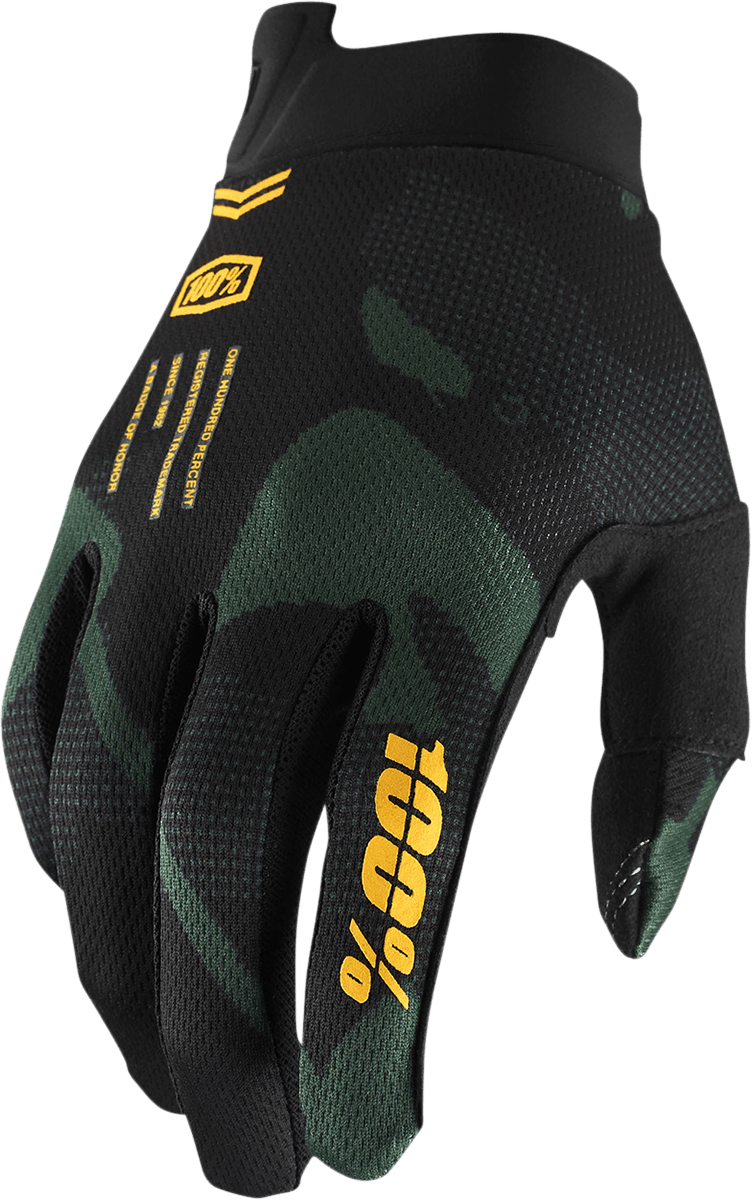 100% Youth iTrack Gloves - Black - XL 10009-00011 - Electrek Moto
