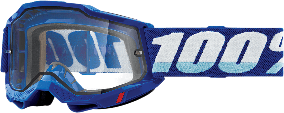 Accuri 2 Enduro Goggles - Blue - Clear - Electrek Moto