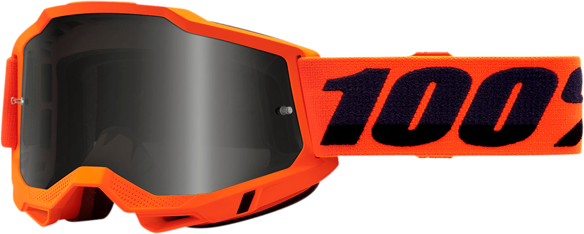 Accuri 2 Sand Goggles - Neon Orange - Smoke - Electrek Moto