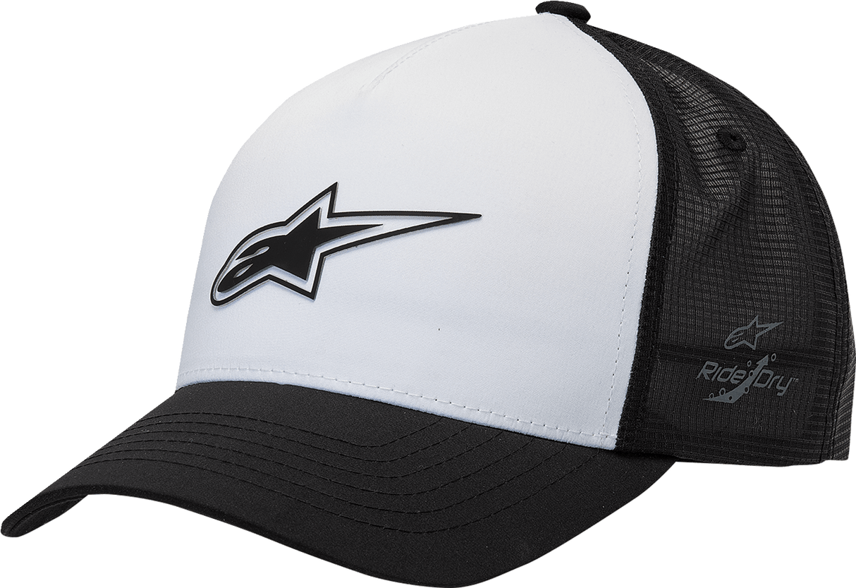 ALPINESTARS Advantage Tech Trucker Hat - White/Black - One Size 1212811602010OS - Electrek Moto