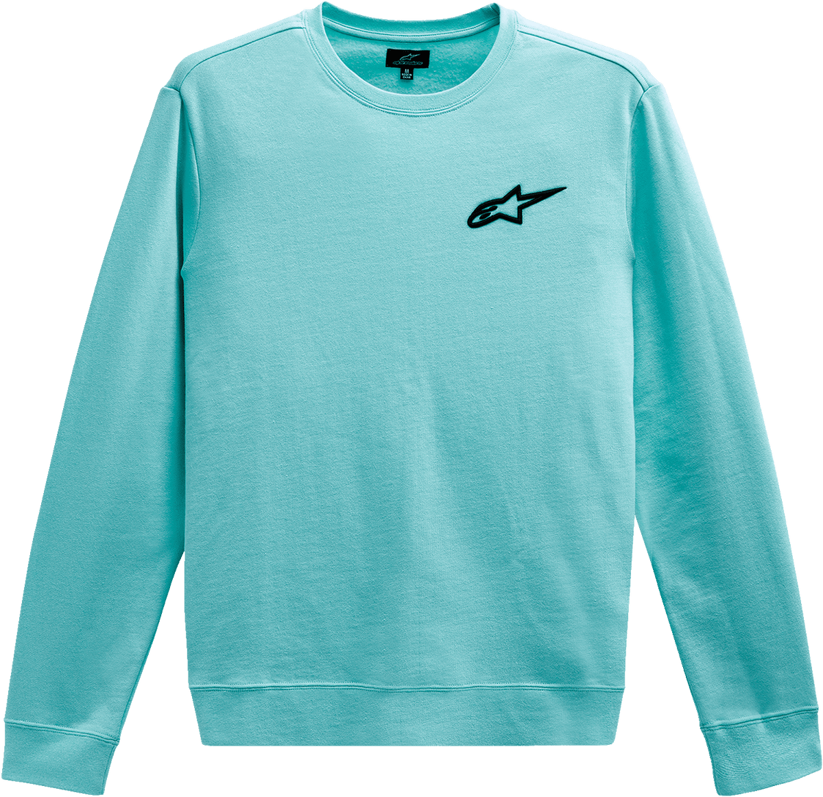 ALPINESTARS Ageless Crew Fleece - Aqua - Medium 1232510207206M - Electrek Moto