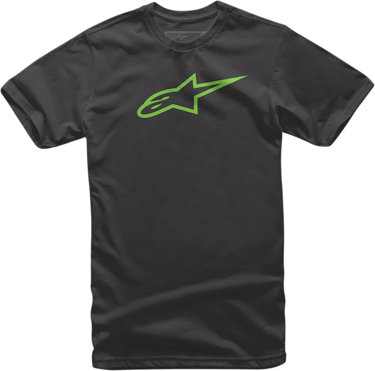 ALPINESTARS Ageless T-Shirt - Black/Green - Medium 1032720301060M - Electrek Moto