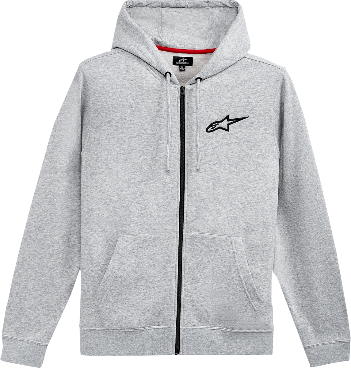 ALPINESTARS Ageless Zip Hoodie - Heather Gray/Black - Medium 1212-536001126M - Electrek Moto