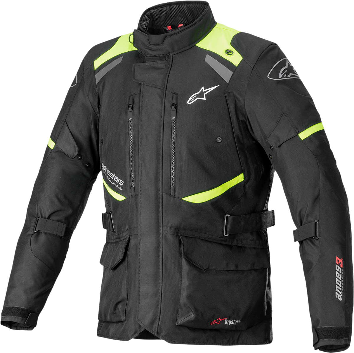 ALPINESTARS Andes v3 Jacket - Black/Yellow - Medium 3207521-155-M - Electrek Moto