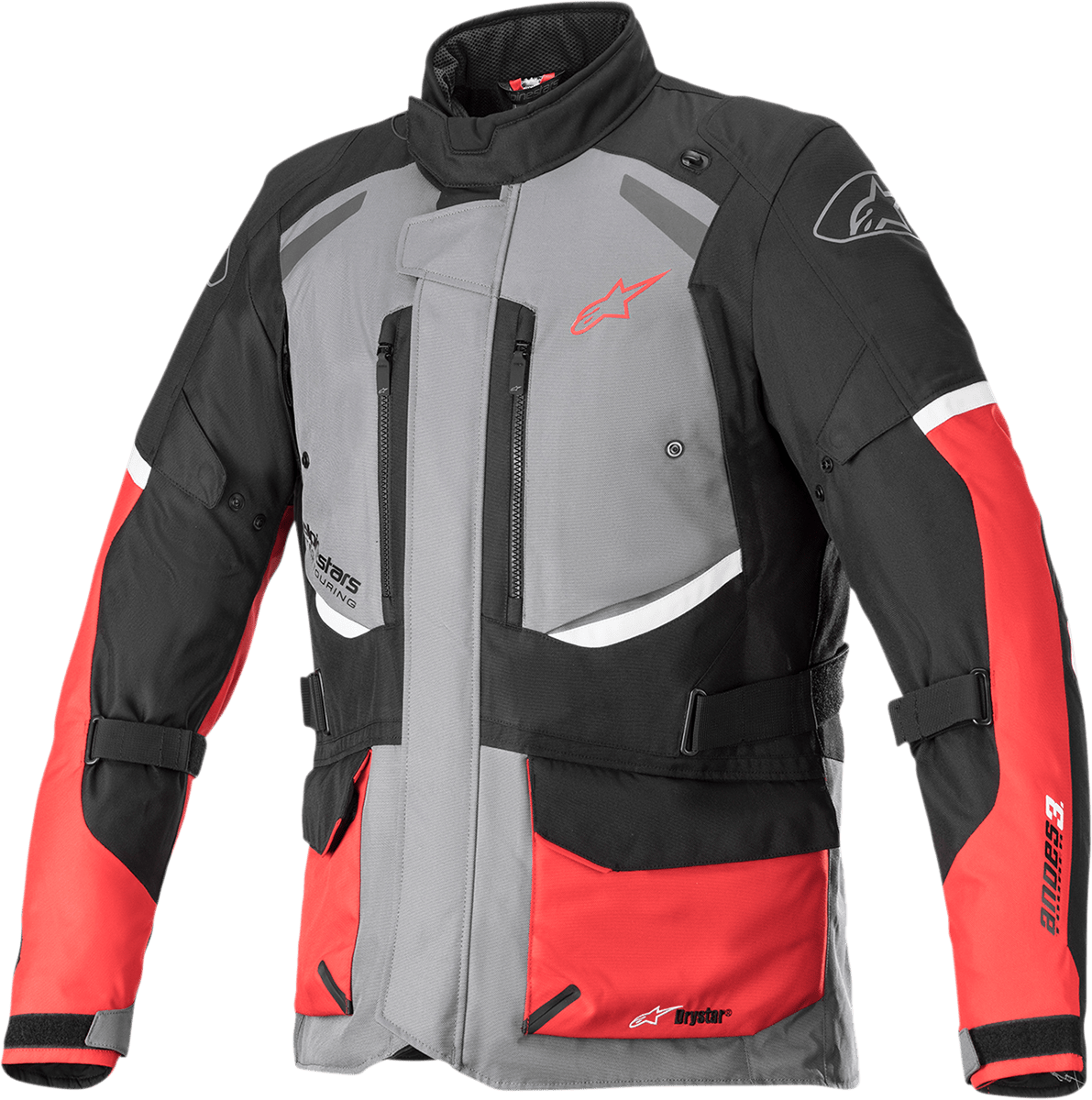 ALPINESTARS Andes v3 Jacket - Gray/Black/Red - Large 3207521-9018-L - Electrek Moto