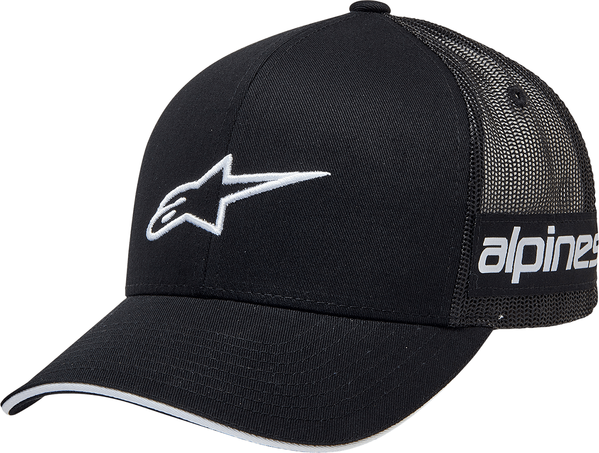 ALPINESTARS Back Straight Hat - Black - One Size 1212813401010OS - Electrek Moto