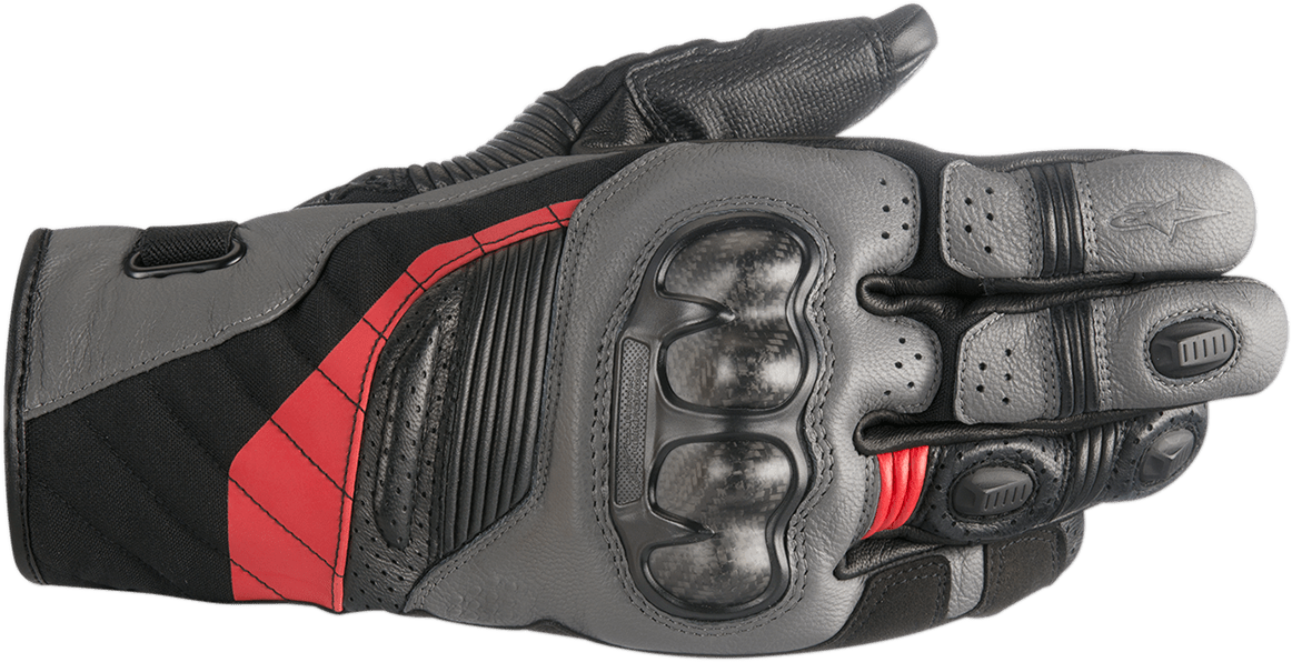 ALPINESTARS Belize Drystar? Gloves - Black/Gray/Red - Medium 3526718-1036-M - Electrek Moto