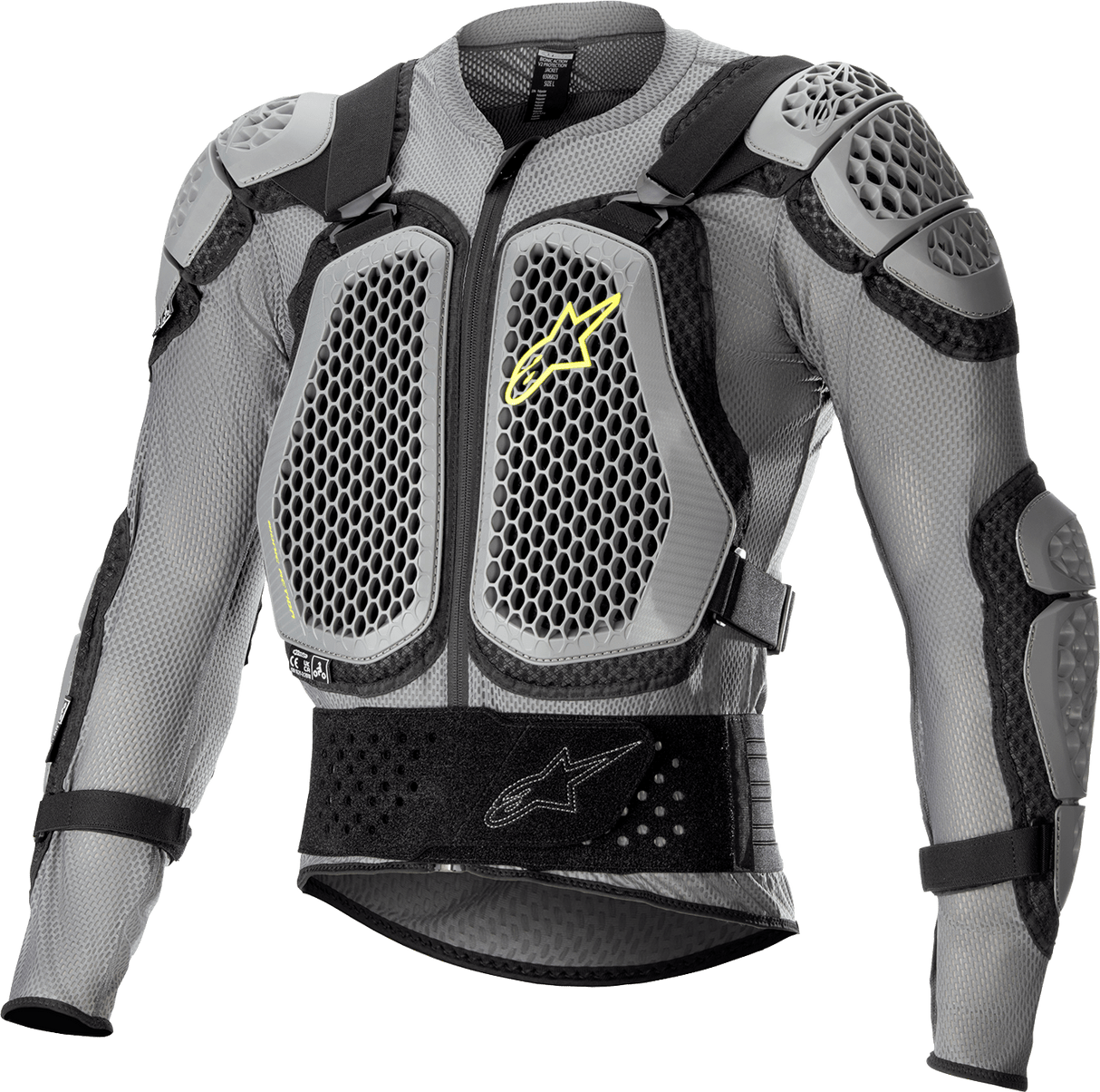 ALPINESTARS Bionic Action V2 Protection Jacket - Gray/Black/Yellow - XL 6506823-915-XL - Electrek Moto