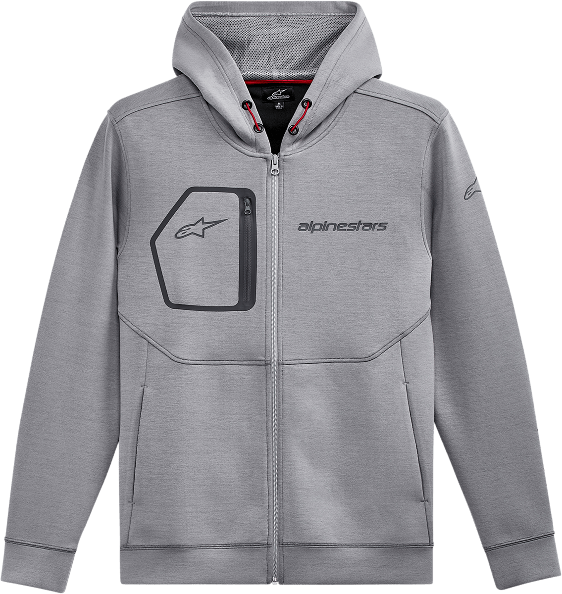 ALPINESTARS Convex Tech Hoodie - Heather Gray - Medium 1212530201026M - Electrek Moto