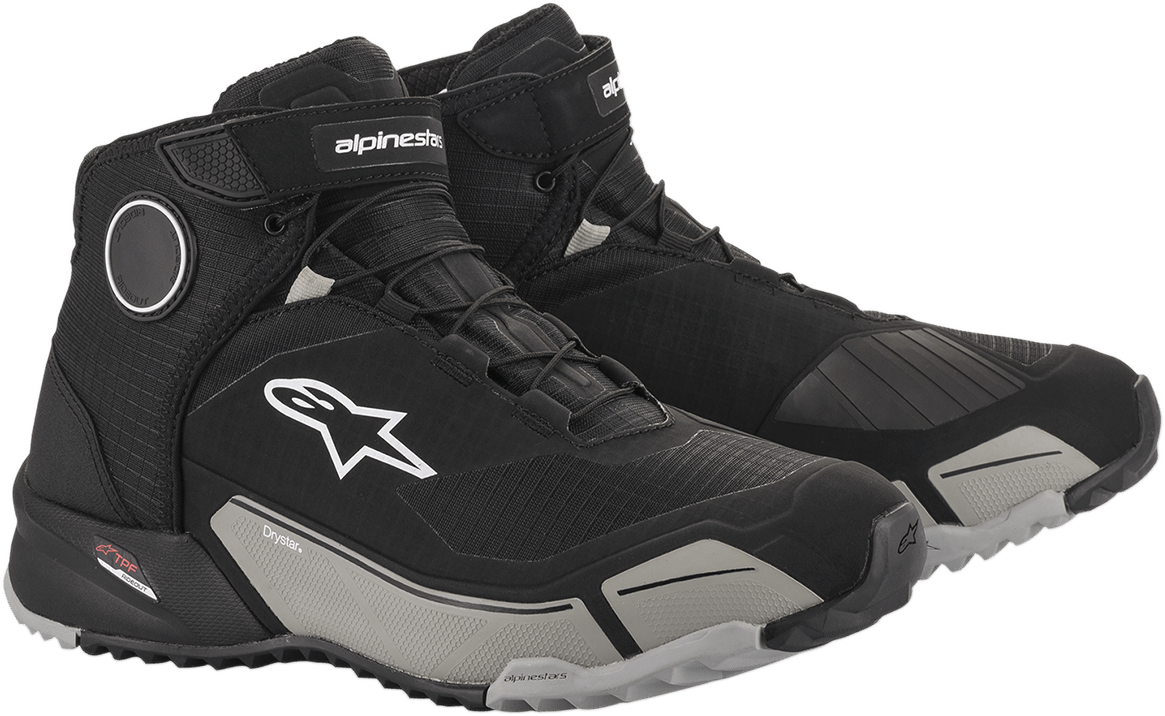 ALPINESTARS CR - X Drystar? Shoes - Black/Cool Gray - Size 11.5 261182010511.4 - Electrek Moto