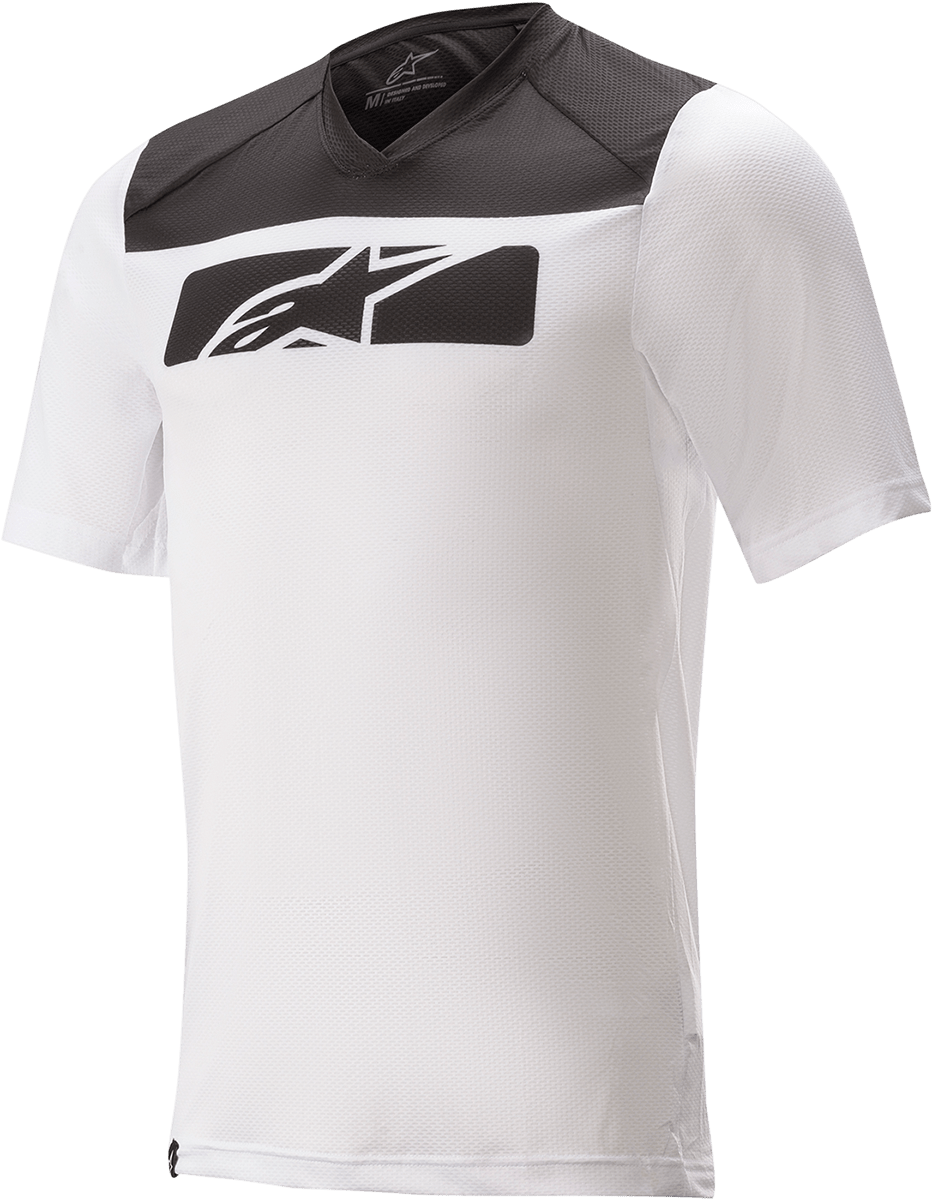 ALPINESTARS Drop 4.0 Jersey - Short - Sleeve - White/Black - Medium 1766220 - 21 - MD - Electrek Moto