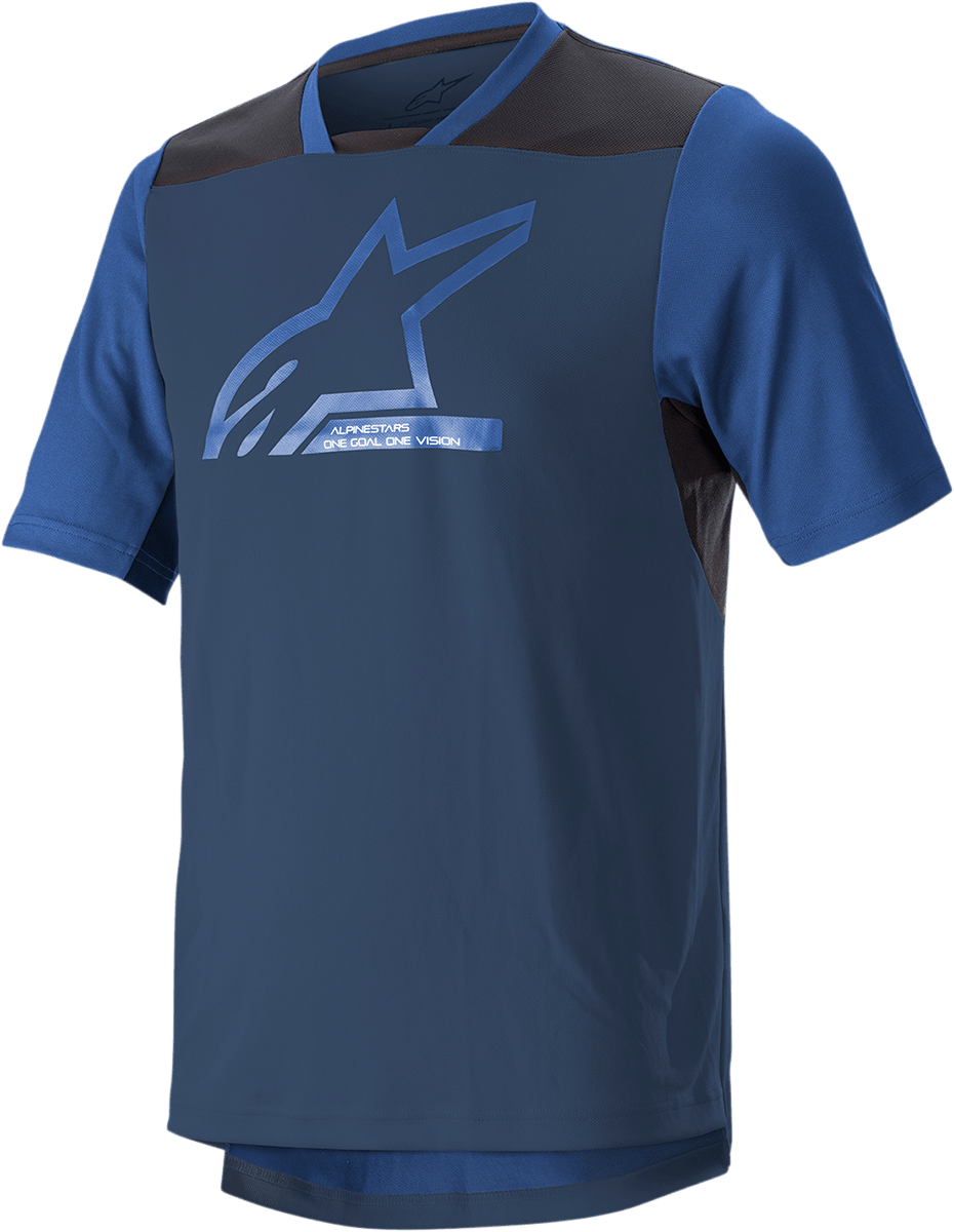ALPINESTARS Drop 6.0 V2 Jersey - Short - Sleeve - Midnight Blue/Black - Medium 1766322 - 7319 - MD - Electrek Moto