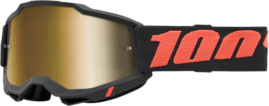 100% Accuri 2 Goggles - Borego - Gold 50014-00006 - Electrek Moto