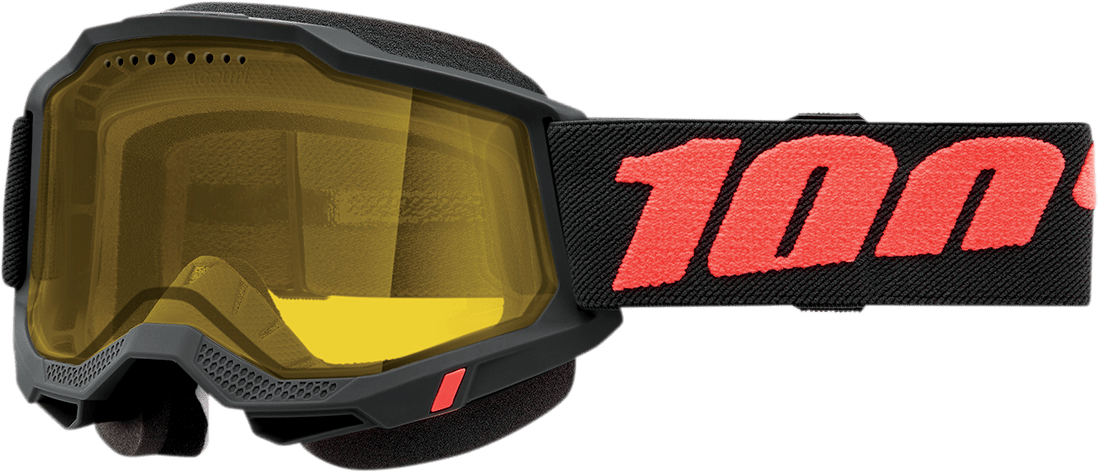 100% Accuri 2 Goggles - Borego - Yellow 50021-00006 - Electrek Moto