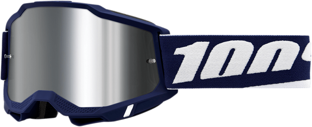 100% Accuri 2 Goggles - Mifflin - Silver Mirror 50014-00016 - Electrek Moto