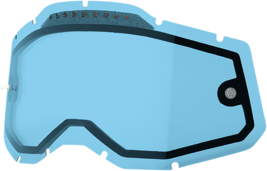100% Accuri 2/Racecraft 2/Strata 2 Dual Lens - Vented - Blue 59082-00004 - Electrek Moto
