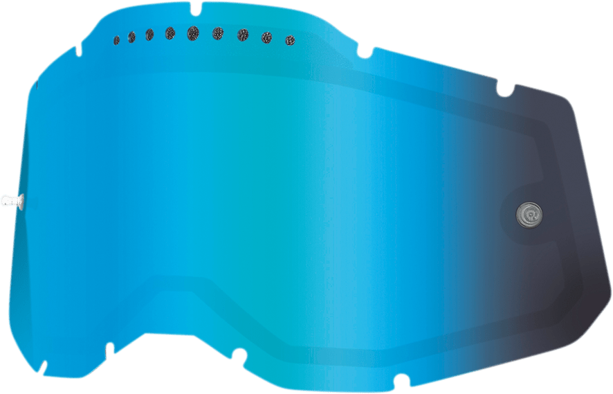 100% Accuri 2/Racecraft 2/Strata 2 Dual Lens - Vented - Blue Mirror 59083-00002 - Electrek Moto