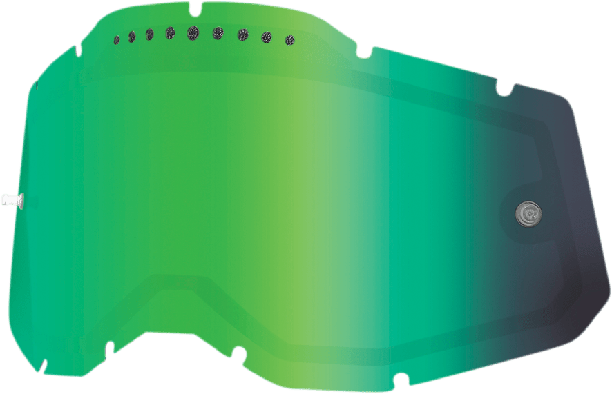100% Accuri 2/Racecraft 2/Strata 2 Dual Lens - Vented - Green Mirror 59083-00005 - Electrek Moto