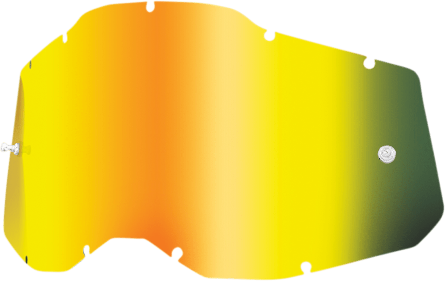 100% Accuri 2/Racecraft 2/Strata 2 Lens - Gold Mirror 59078-00002 - Electrek Moto