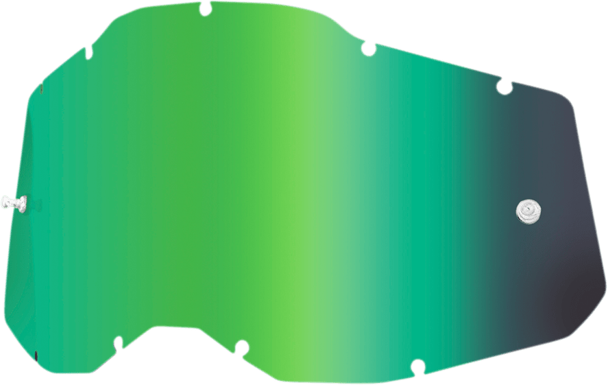 100% Accuri 2/Racecraft 2/Strata 2 Lens - Green Mirror 59078-00003 - Electrek Moto