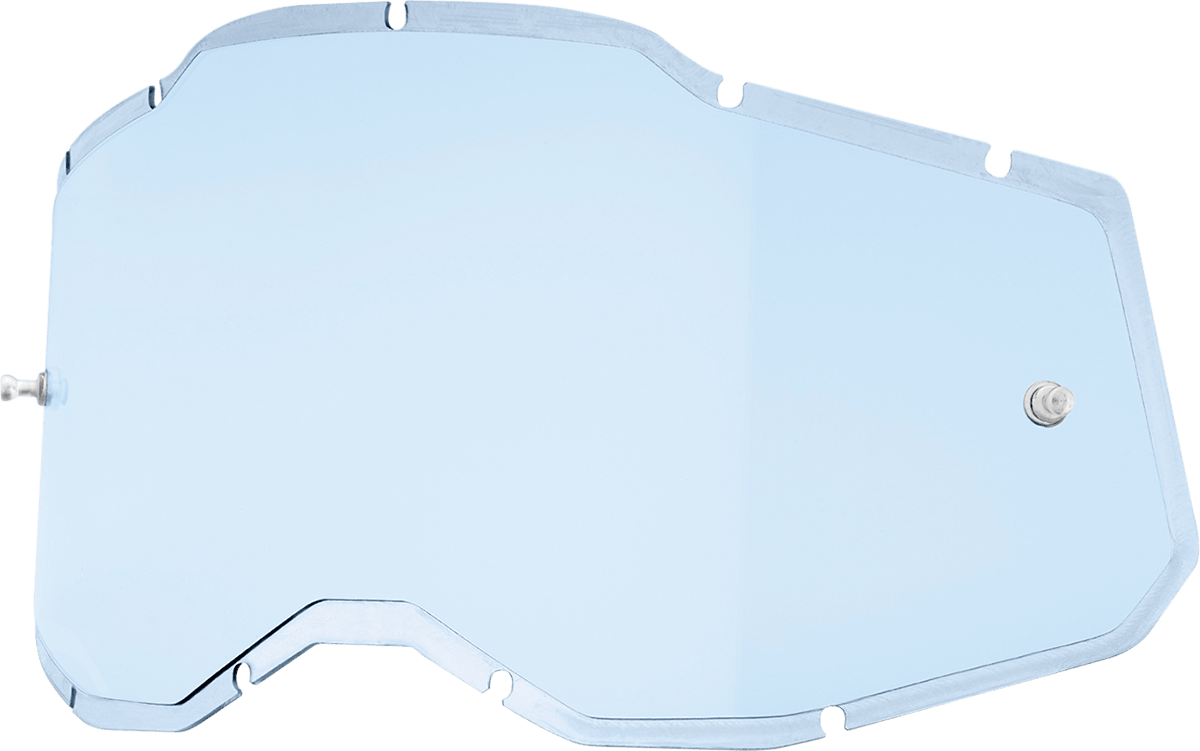 100% Accuri 2/Racecraft 2/Strata 2 Lens - Injected Blue 59090-00002 - Electrek Moto