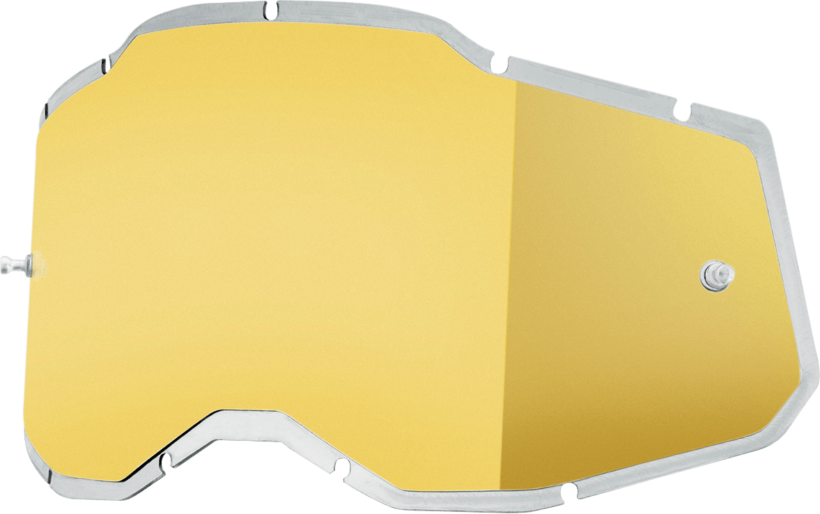 100% Accuri 2/Racecraft 2/Strata 2 Lens - Injected Gold Mirror 59091-00004 - Electrek Moto