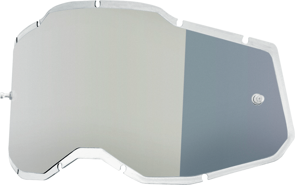 100% Accuri 2/Racecraft 2/Strata 2 Lens - Injected Silver 59091-00001 - Electrek Moto