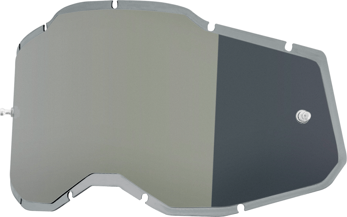 100% Accuri 2/Racecraft 2/Strata 2 Lens - Injected Silver Mirror 59091-00002 - Electrek Moto