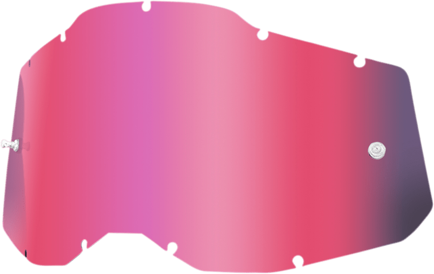 100% Accuri 2/Racecraft 2/Strata 2 Lens - Pink 59078-00006 - Electrek Moto
