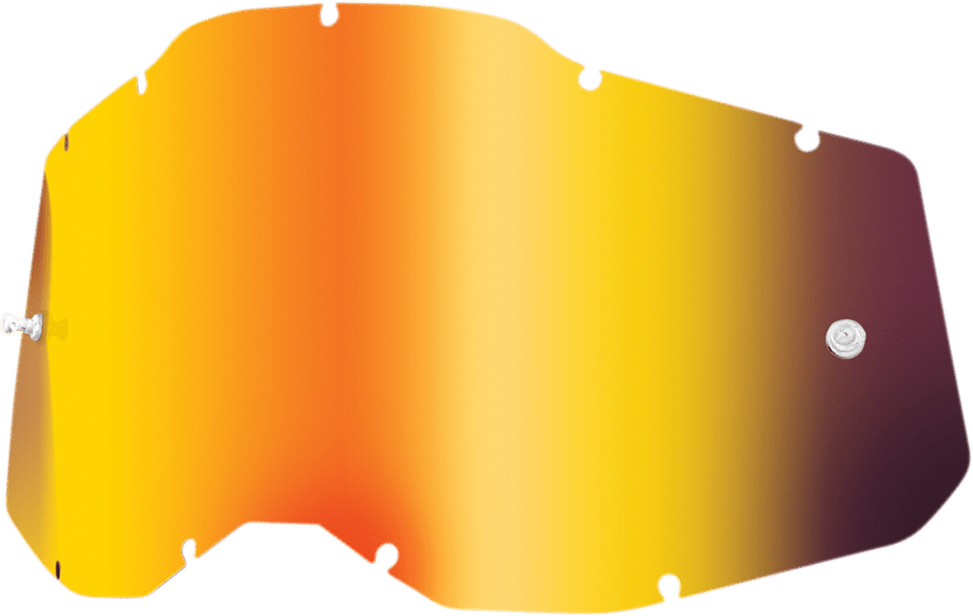 100% Accuri 2/Racecraft 2/Strata 2 Lens - Red Mirror 59078-00005 - Electrek Moto