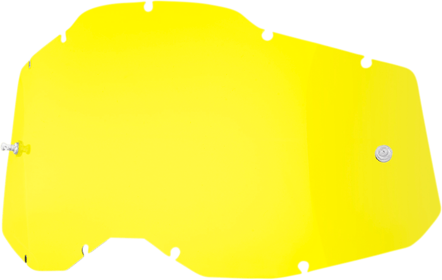 100% Accuri 2/Racecraft 2/Strata 2 Lens - Yellow 59077-00003 - Electrek Moto