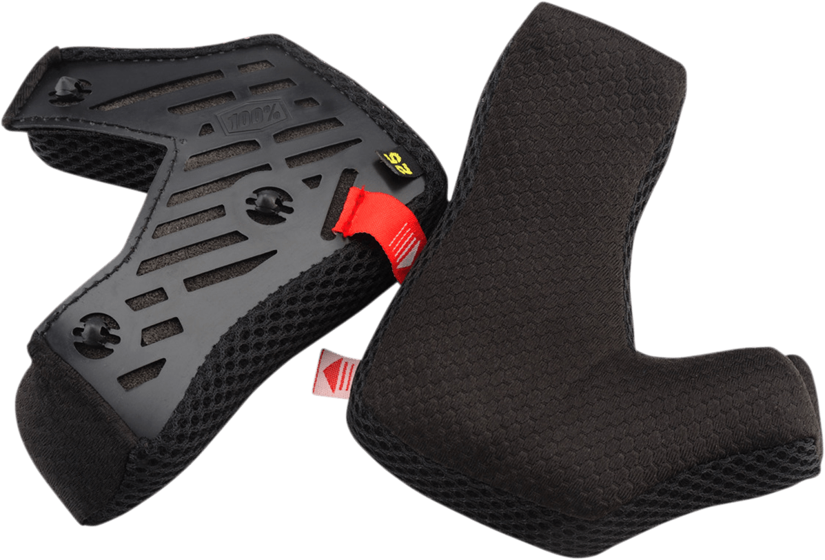 100% Aircraft 2 Cheek Pads - 24 mm 89014-00002 - Electrek Moto