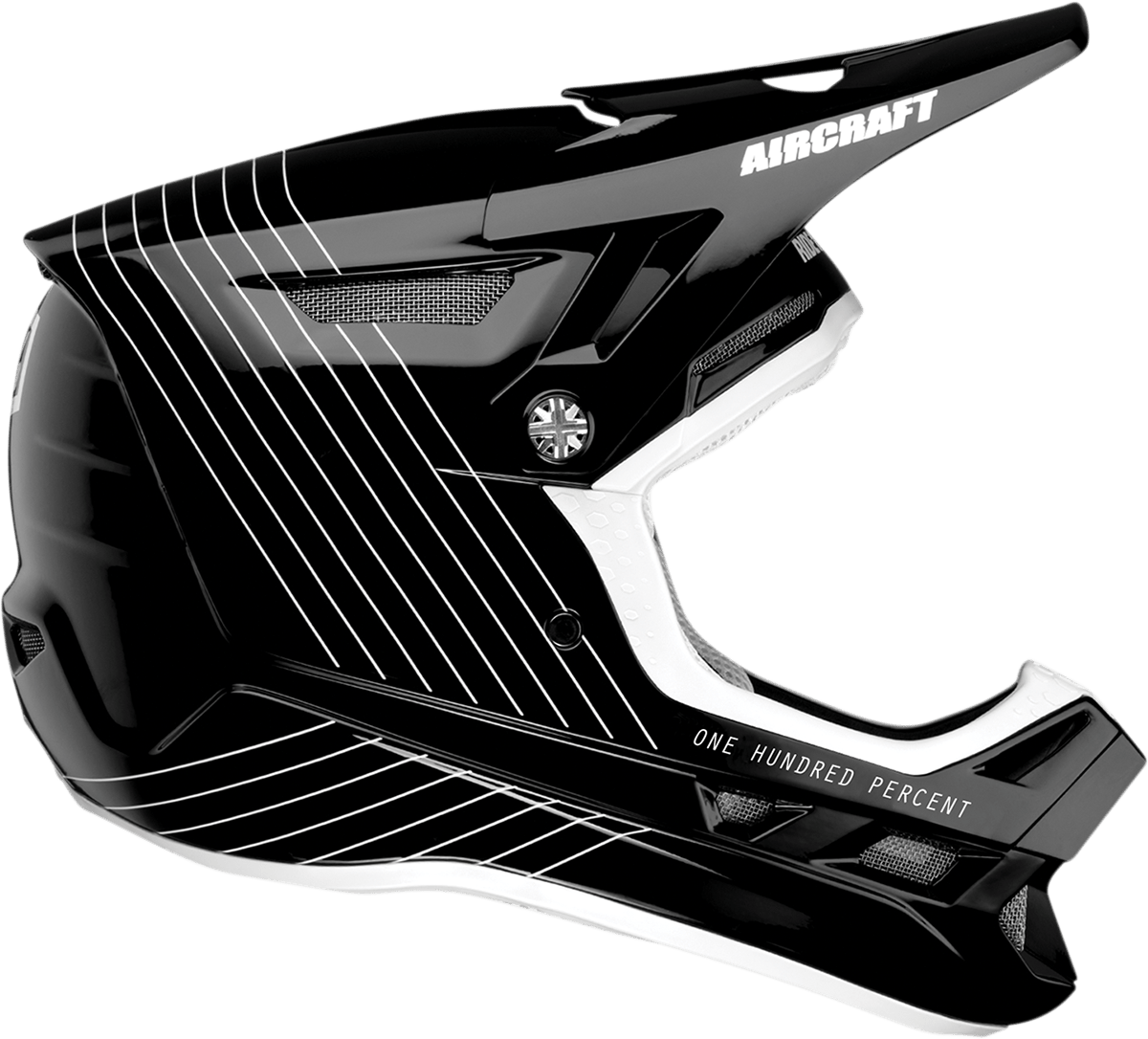 100% Aircraft Helmet - Silo - Black - XL 80001-00005 - Electrek Moto