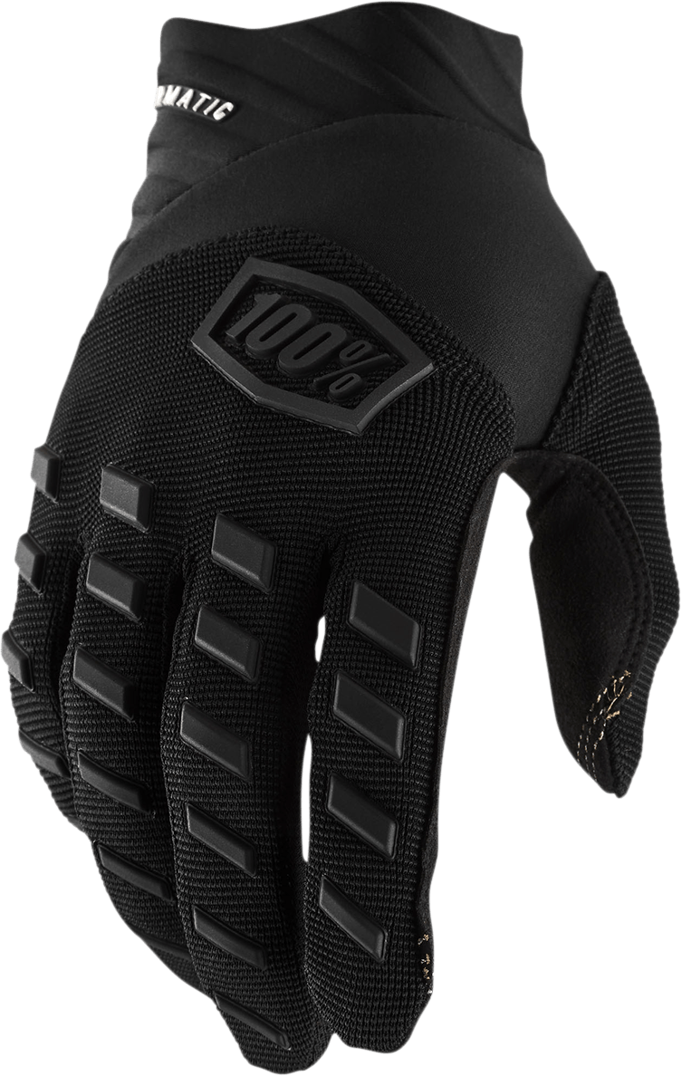 100% Airmatic Gloves - Black/Charcoal - Large 10000-00002 - Electrek Moto