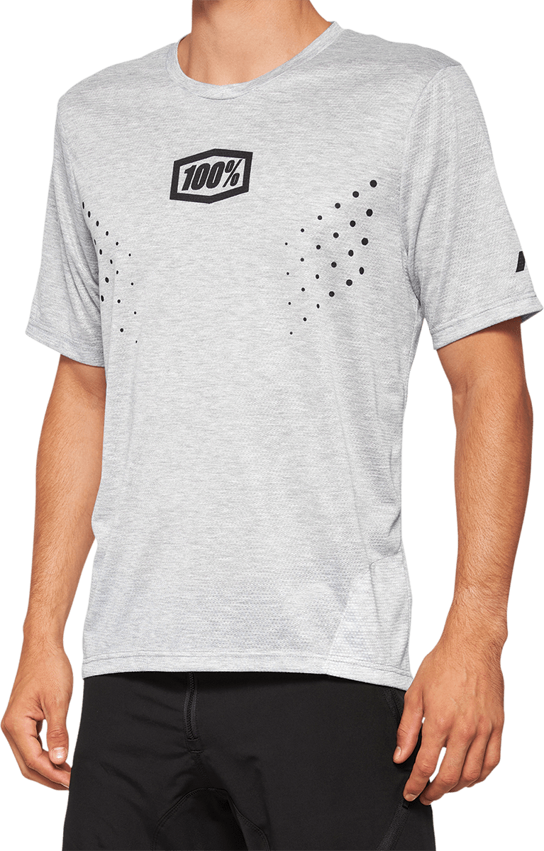 100% Airmatic Mesh Jersey - Short-Sleeve - Gray - Medium 40016-00006 - Electrek Moto